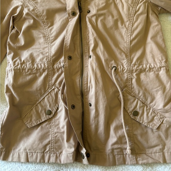 Forever 21 Color Beige Hooded Women’s Jacket Size Small - Picture 10 of 14